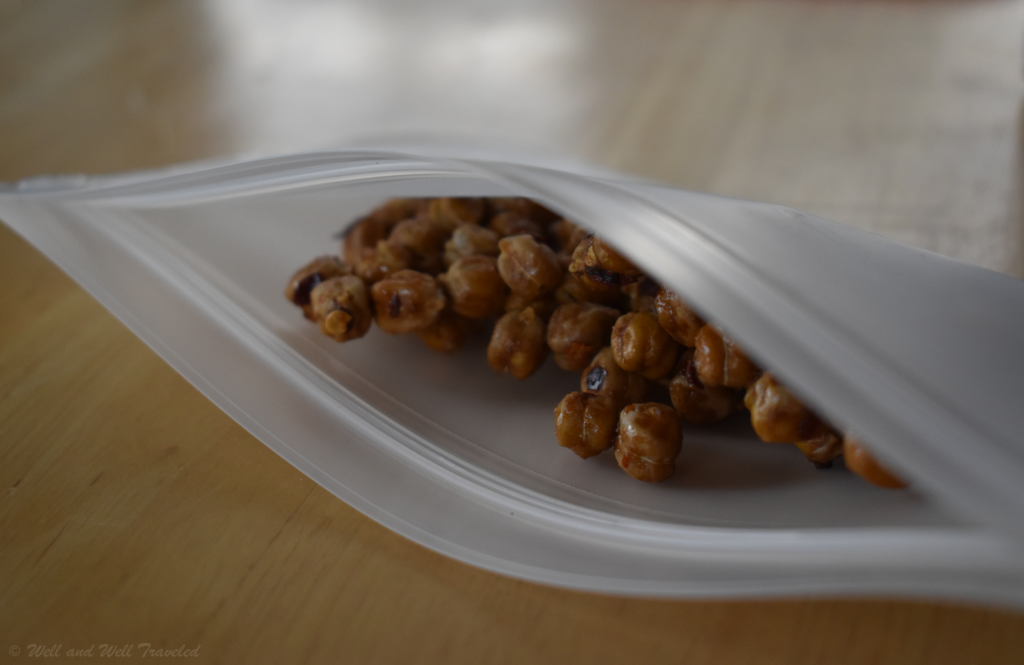 Barbequed chickpeas, a great grain free snack