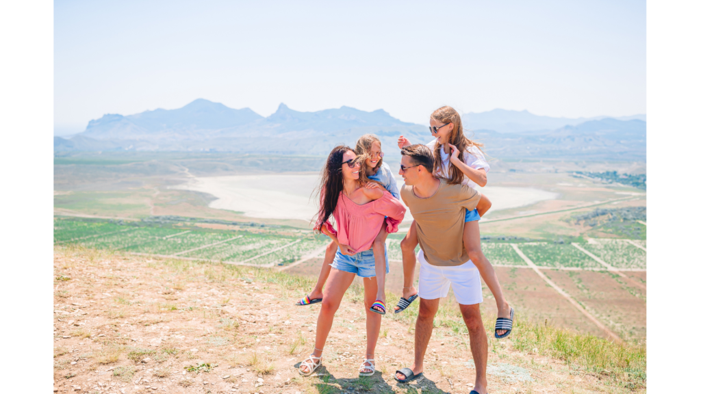 Family on vacation traveling with food allergies