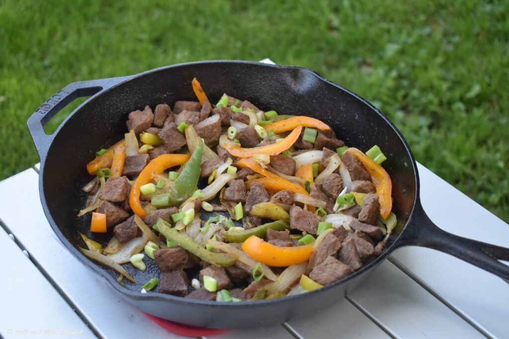 Spicy Paleo Steak Recipe in a cast iron pan