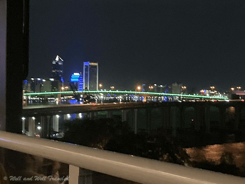 The Skyline in Jacksonville, Florida overlooking all the downtown Jacksonville attractions