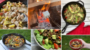 Tacos, Steak, and Marshmallows at a Campsite