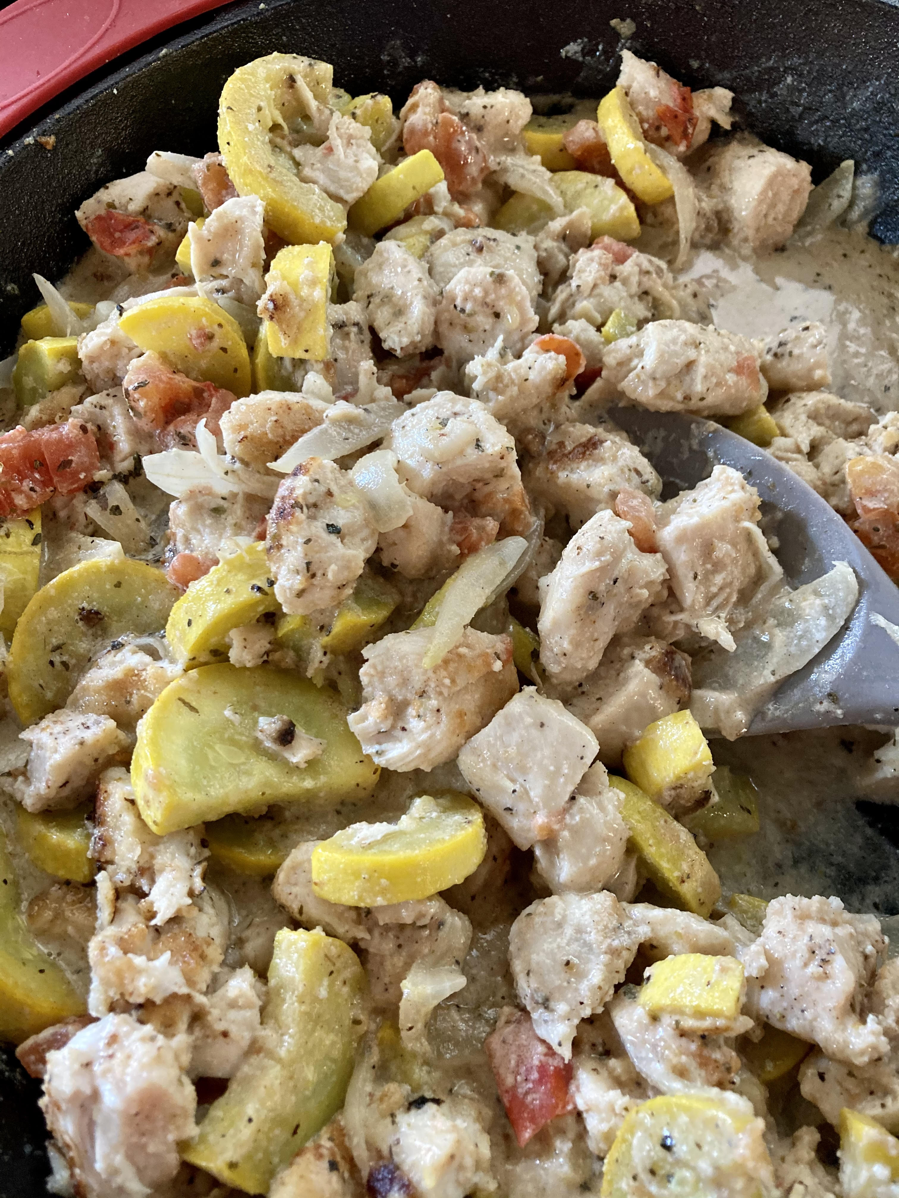 Creamy Chicken with Squash