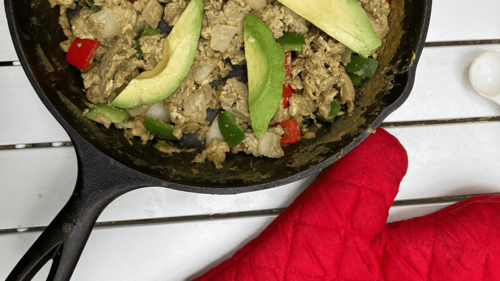 Spicy Paleo Egg Breakfast with avocado