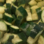 Paleo Zucchini Side Dish in a Large Pan