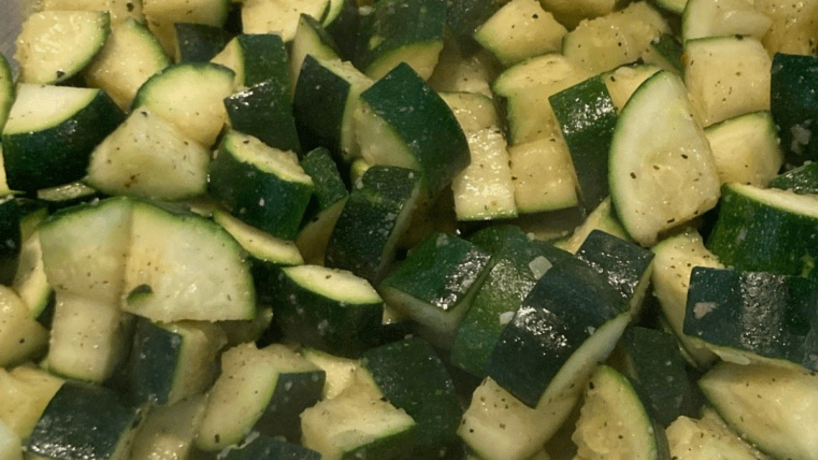 Paleo Zucchini Side Dish in a Large Pan