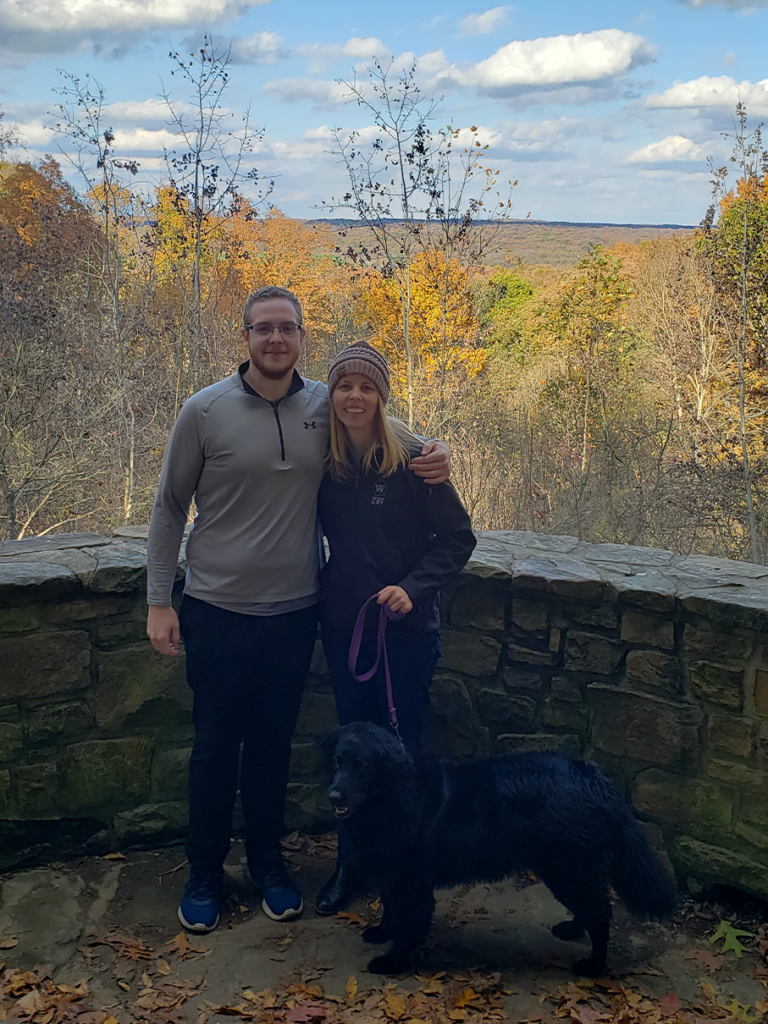 A scenic view from Brown County State Park in the fall
