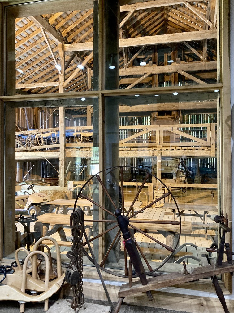 A working hay press at O'Bannon Woods State Park