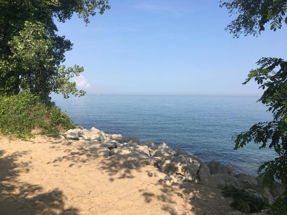 Lake View Beach's beautiful view of the water at Indiana Dunes National Park