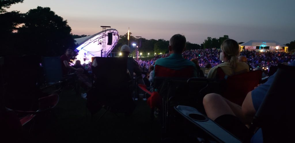 A Symphony on the Prairie concert at Conner Prairie