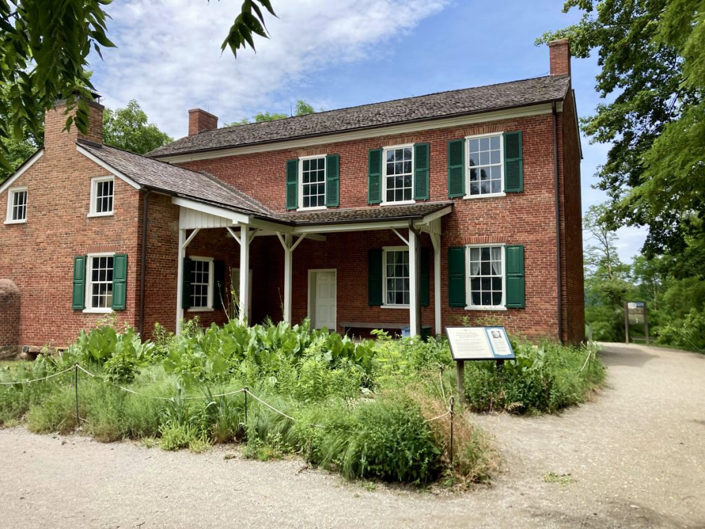 The outside of the William Conner House at Conner Prairie