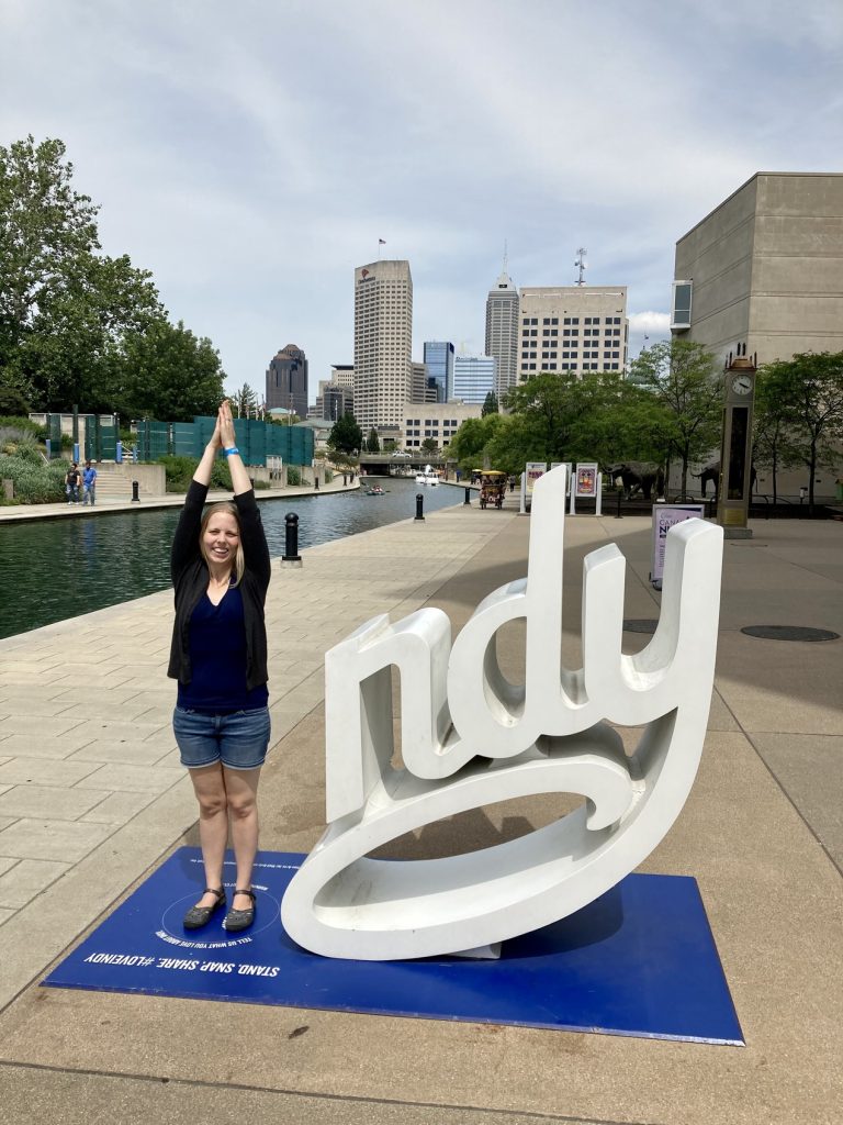 Make yourself a part of the Indy sign in several locations around Indianapolis