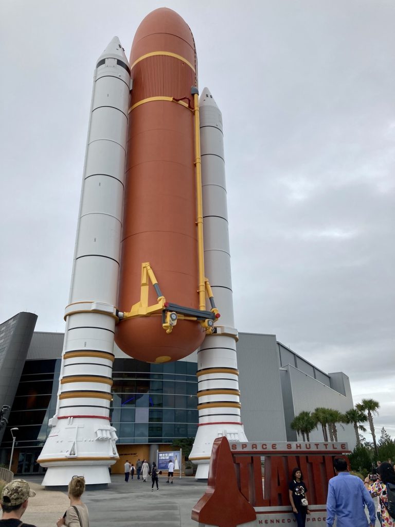 The entrance to Atlantis at the Kennedy Space Center at NASA