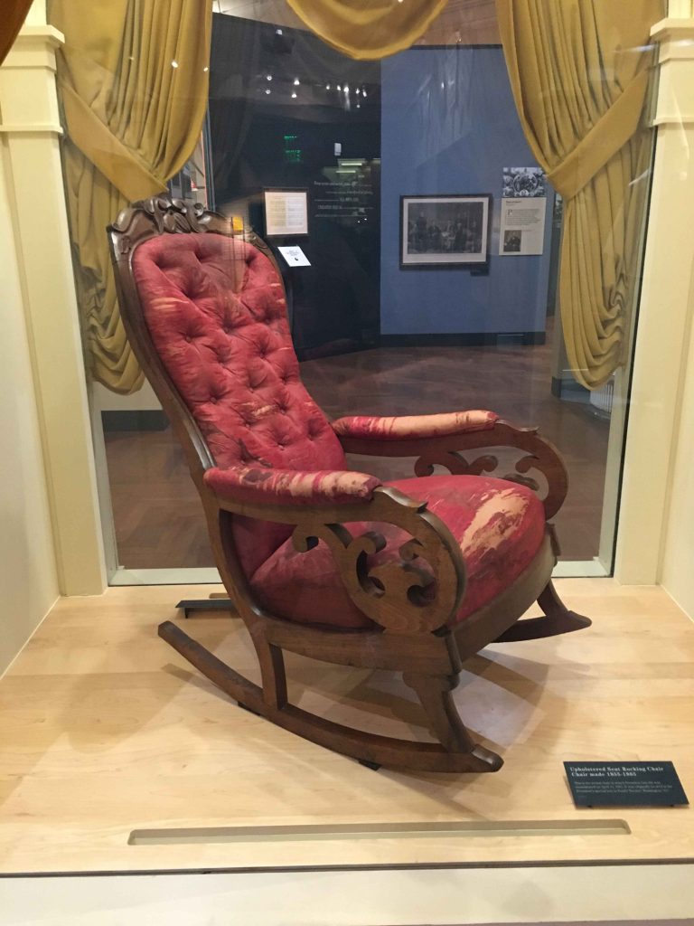 Where is Lincoln's chair? The Henry Ford Museum hold's the chair where Lincoln was assassinated.