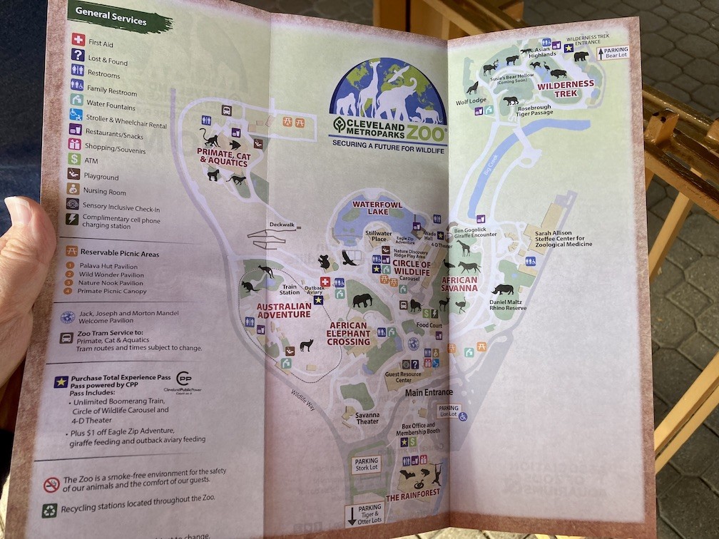 A Cleveland Zoo map