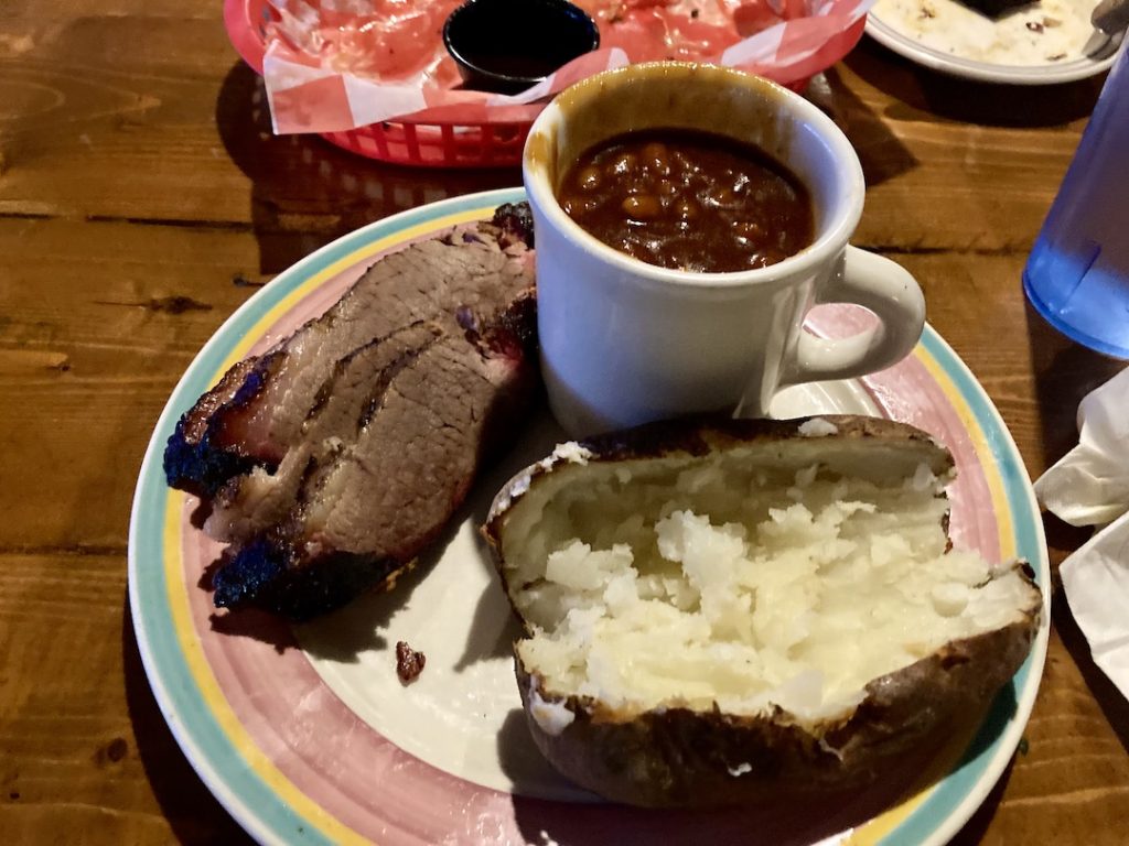 Millstone BBQ serves several gluten-free meat options. And baked beans and baked potato were gluten-free and dairy-free