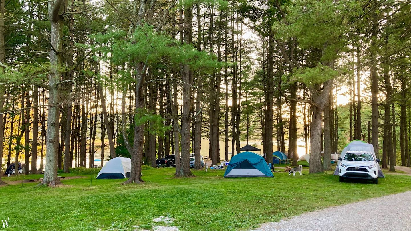 Tent camping at Campbell Cove, a Campbell Cove Campground review!