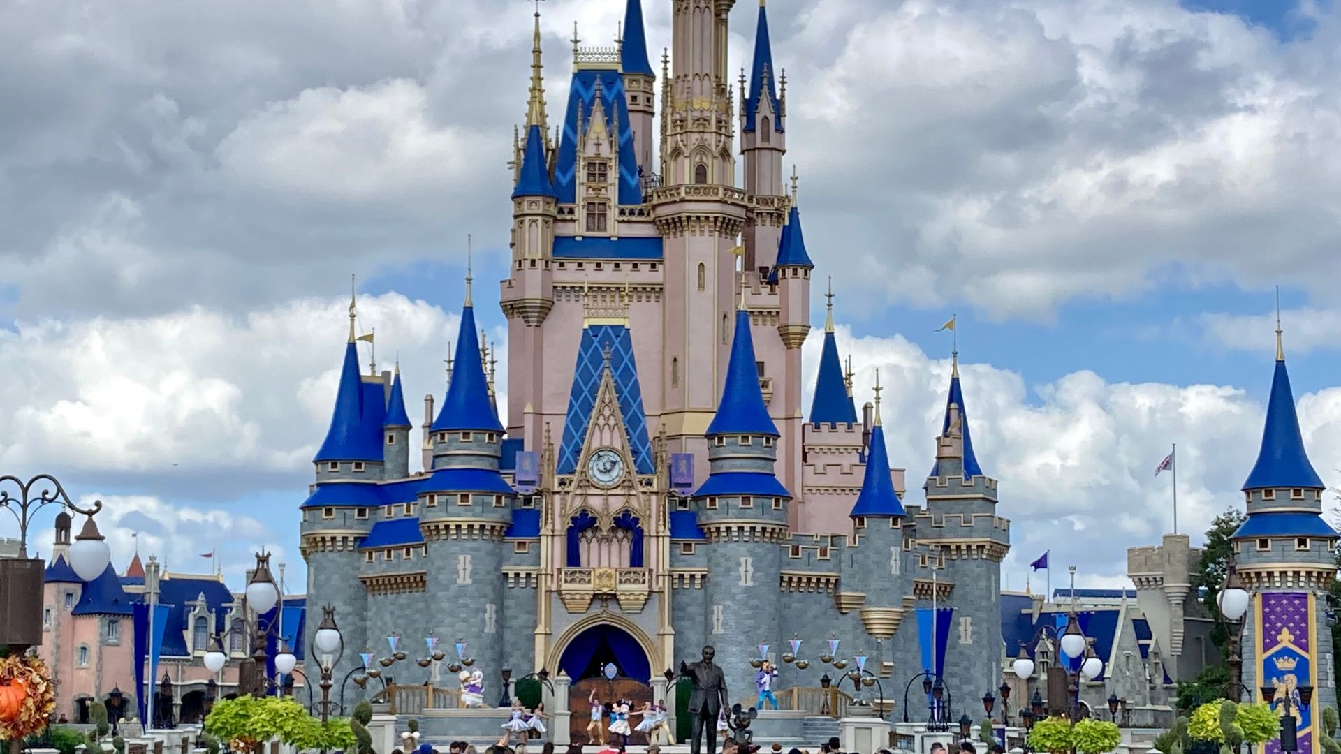 The Magic Kingdom castle when visiting Disney World and being gluten-free and dairy-free.